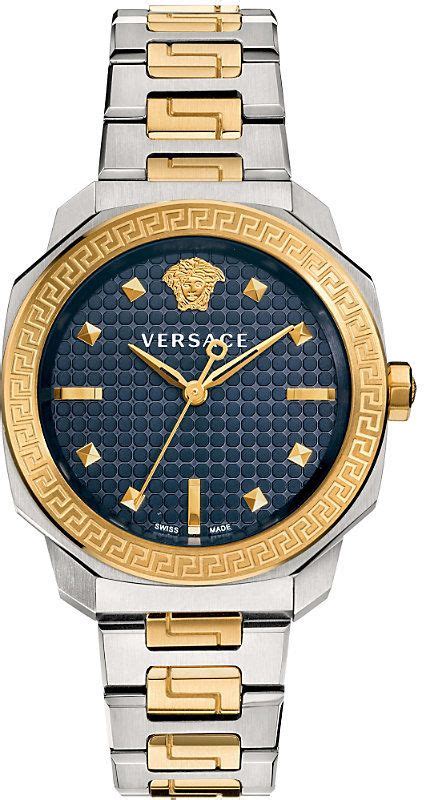 versace dylos watch blue black|More.